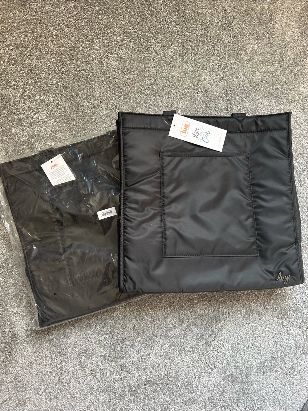 Lug Runner set of 2 black NWT